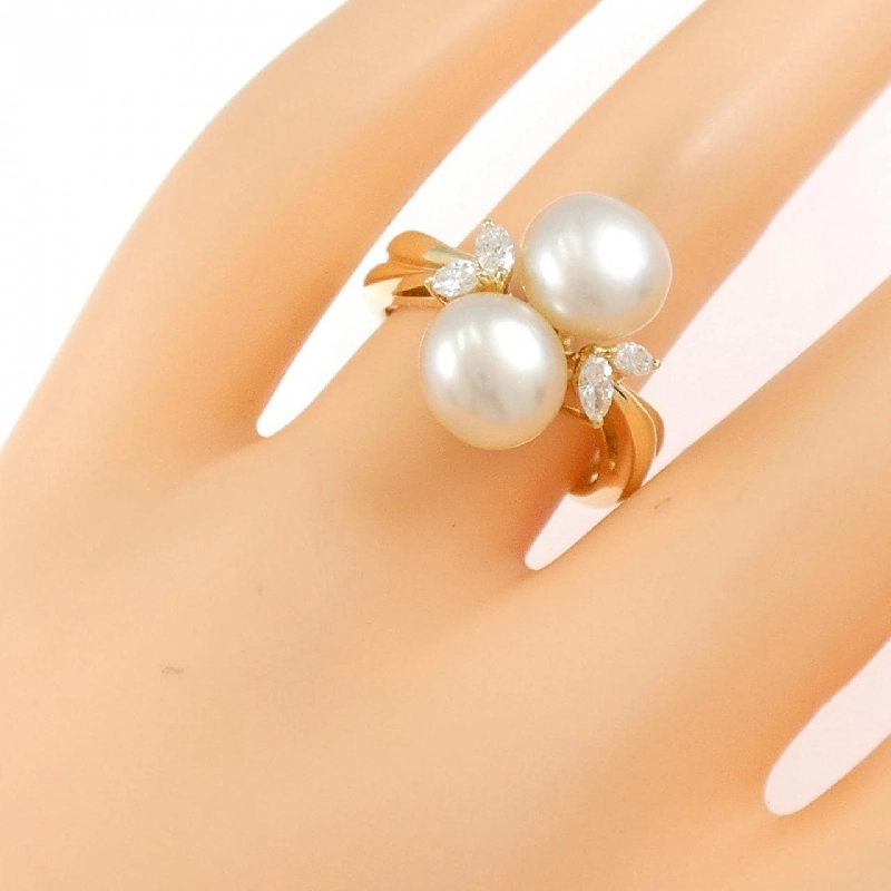 Nhẫn ngọc trai trắng K18YG 667565