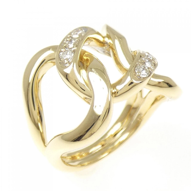 Nhẫn kim cương K18YG 0.19CT 667357