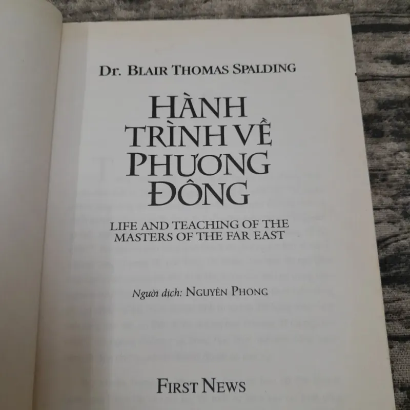 Hành trình về phương Đông. TG Gs Blair T. Spalding. DG Nguyên Phong 755928