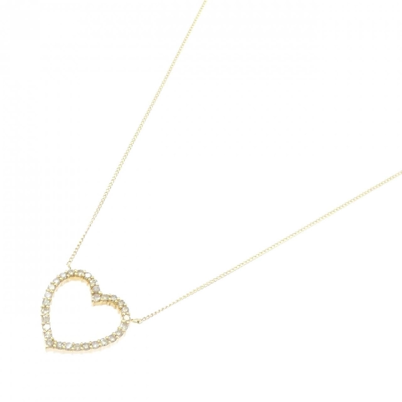 K18YG Dây chuyền kim cương hình trái tim 0.52CT - Hàng hiệu Chính hãng 863150