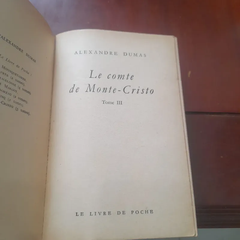 ALEXANDRE DUMAS - Le Comte de MONTE CRISTO tome 3 778802