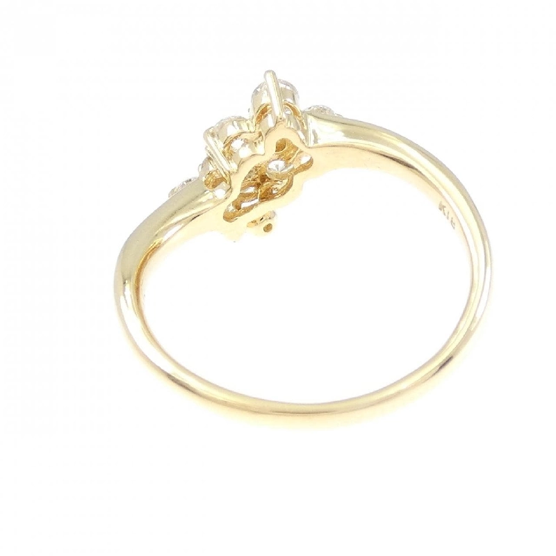 Nhẫn kim cương hoa K18YG 0.45CT 668312