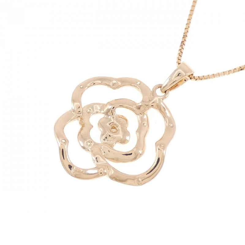 K18PG Vàng Hồng Dây Chuyền Kim Cương 0.07CT - Hàng hiệu Chính Hãng 857884