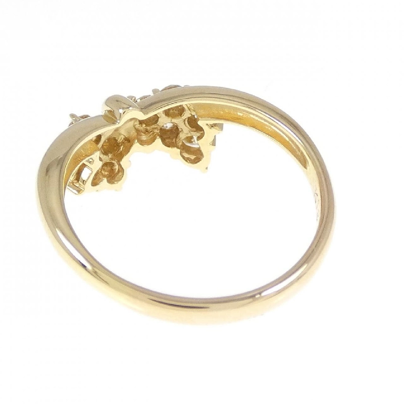 Nhẫn kim cương K18YG hình ruy băng 0.54CT 673416