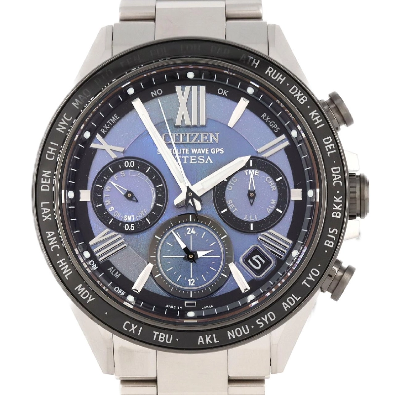 Đồng hồ GPS sóng điện Citizen Attesa F950-0029S0K/CC4075-50L TI Solar Quartz - Hàng hiệu Chính hãng 881817