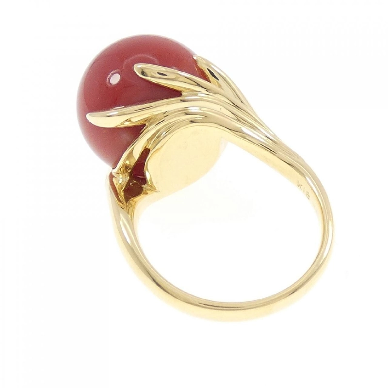 Nhẫn san hô K18YG 13.8mm 667450