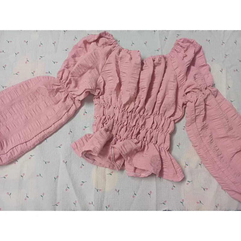 ÁO KIỂU NỮ TAY PHỒNG THẮT EO BÈO XINH 739893