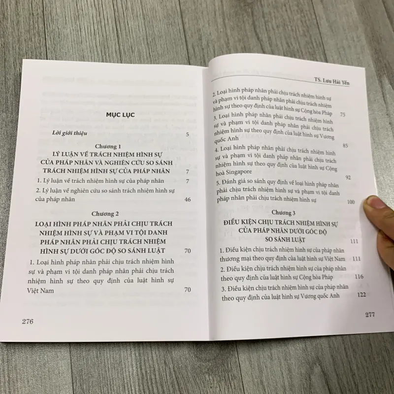 Trách nhiệm hình sự của pháp nhân dưới góc độ so sánh luật.  747249