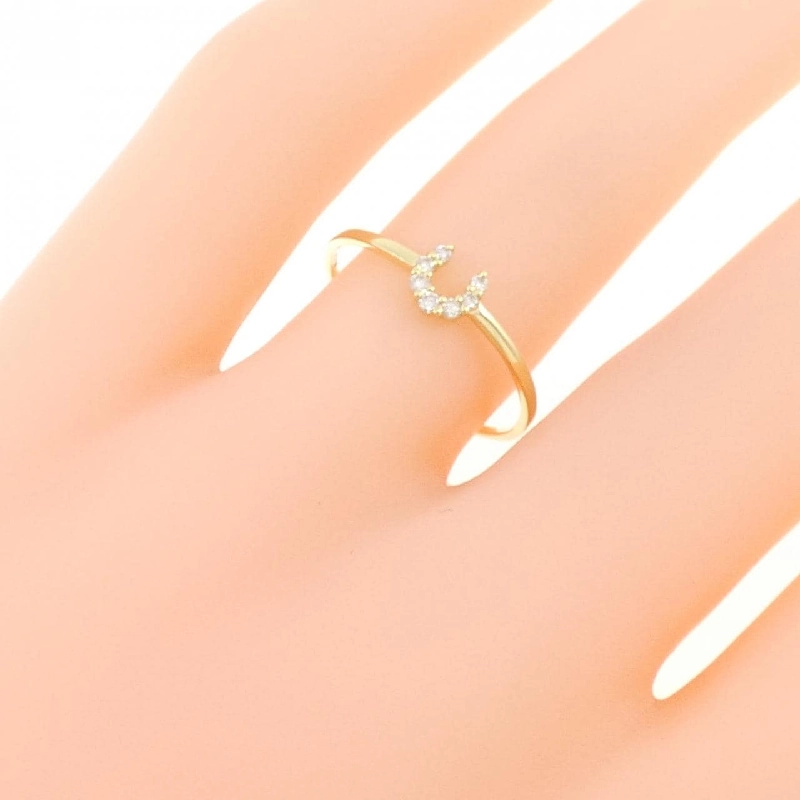 【Sản phẩm mới】Nhẫn kim cương K18YG hình móng ngựa 0.06CT 668340