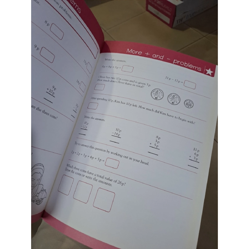 Money Maths Made Easy Key Stage 2 Ages 7-8 mới 90% chóc bìa, chưa viết HCM0808 HỌC NGOẠI NGỮ 919668