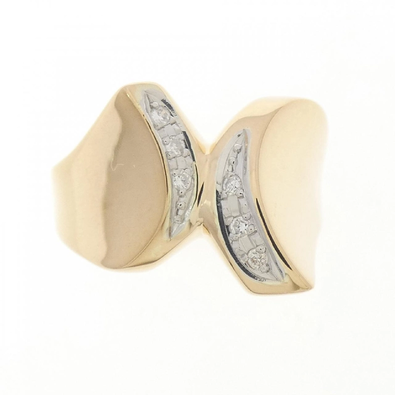 Nhẫn kim cương K18YG/PT900 0.05CT - Hàng hiệu Authentic 856349