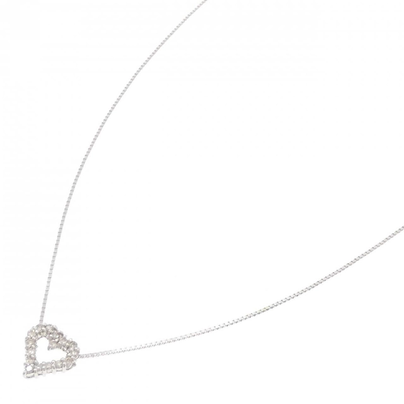 K18WG Dây chuyền kim cương hình trái tim 0.20CT - Hàng hiệu Chính hãng 861099