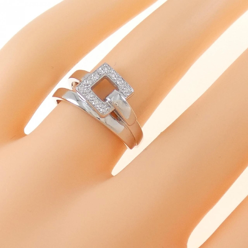 Nhẫn kim cương 750WG 0.08CT 673695