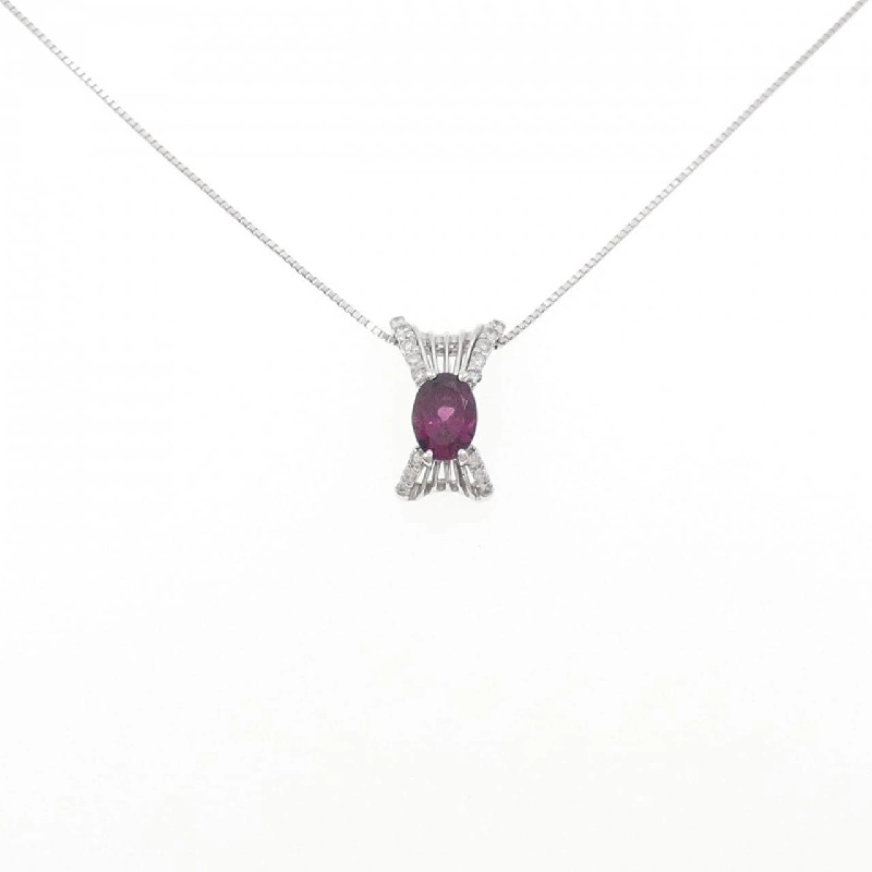 Dây chuyền Garnet K18WG 1.30CT - Hàng hiệu Chính hãng 858873