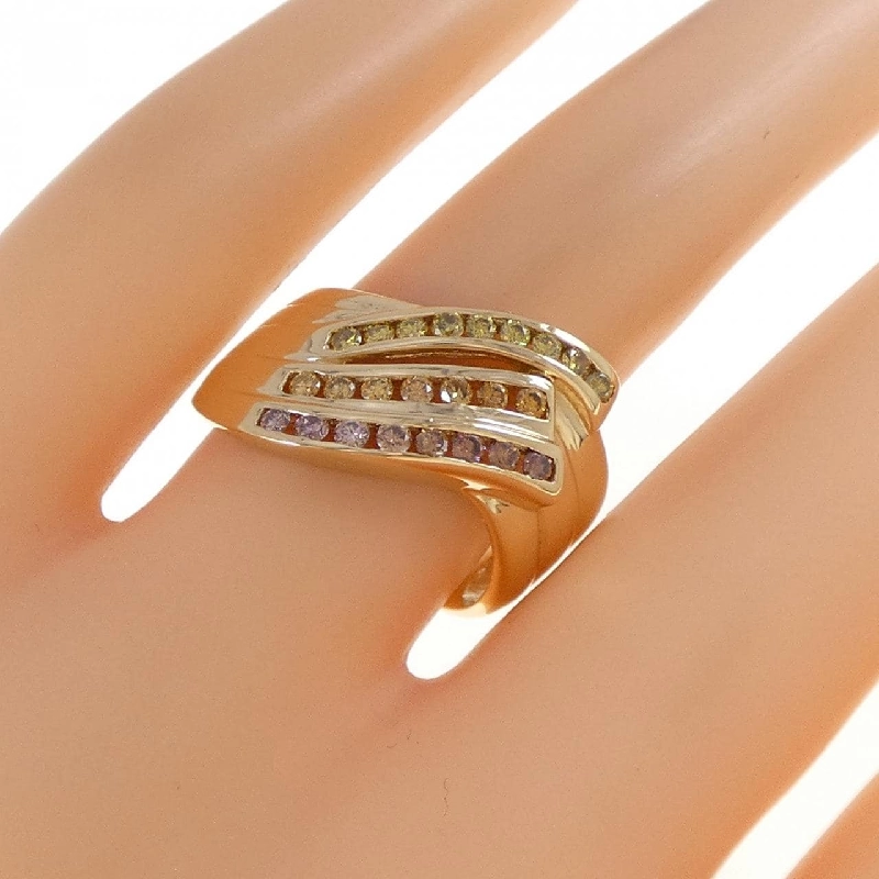 Nhẫn kim cương K18YG 0.42CT - Hàng hiệu Authentic 854600