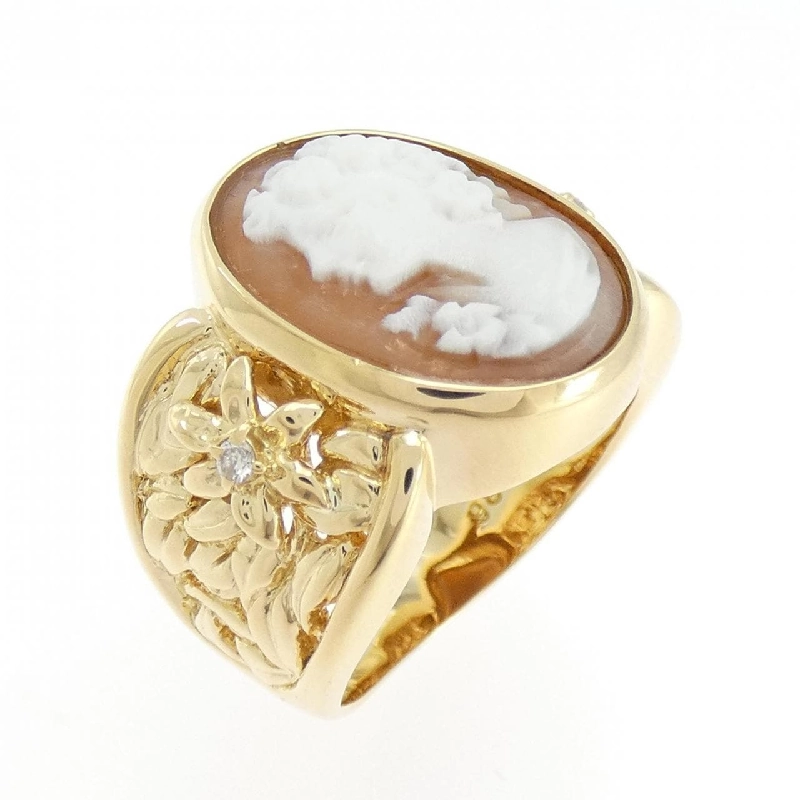Nhẫn Shell Cameo K18YG - Hàng hiệu Authentic 854325