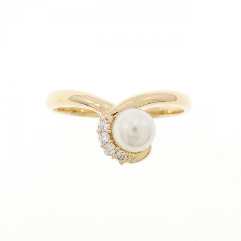 Nhẫn ngọc trai Akoya K18YG 4.6mm - Hàng hiệu Authentic 854796