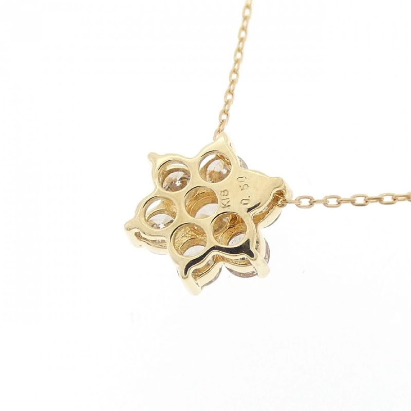 K18YG Hoa Kim Cương Dây Chuyền 0.50CT - Hàng hiệu Chính hãng 863869