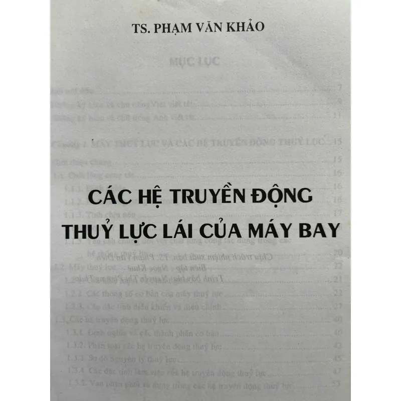 CÁC HỆ THÔNG TRUYỀN ĐỘNG THỦY LỤC LÁI CỦA MÁY BAY 759967