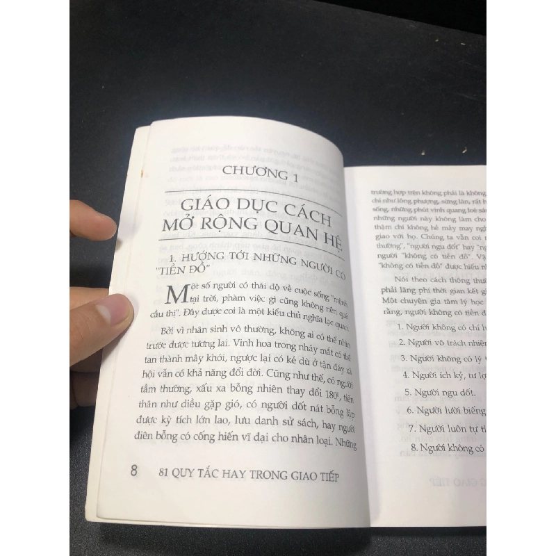 81 quy tắc hay trong giao tiếp năm 2008 mới 80%, ố nhẹ HCM2311 912821