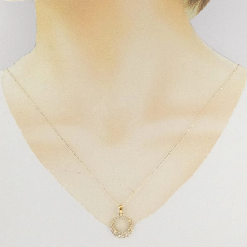 K18YG Dây chuyền kim cương 0.50CT - Hàng hiệu Chính hãng 866909