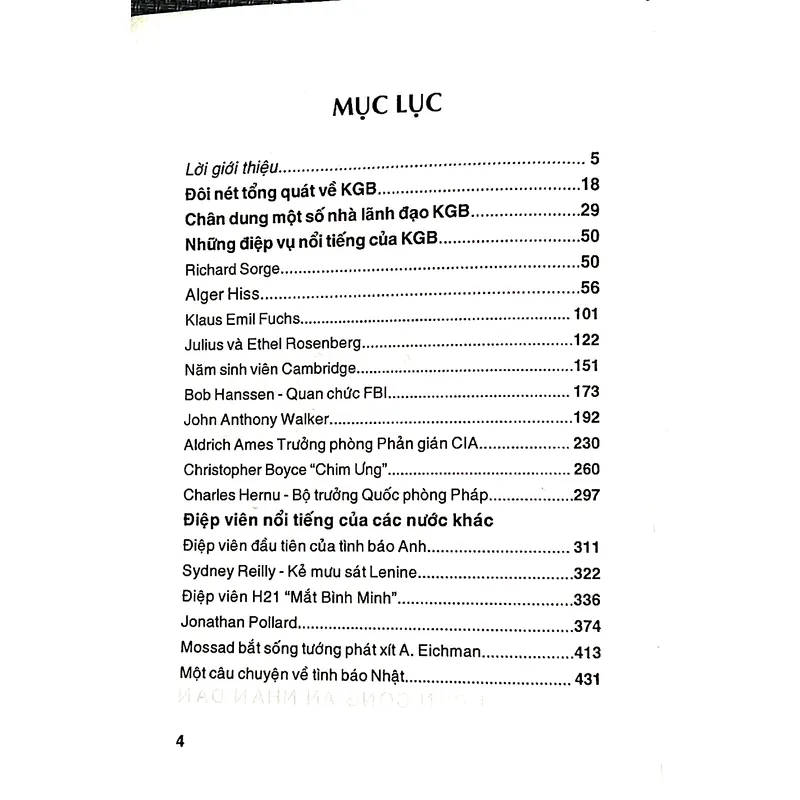 KGB NHỮNG ĐIỆP VỤ NỔI TIẾNG- Biên soạn  PHƯƠNG HẰNG HÀ 1063354