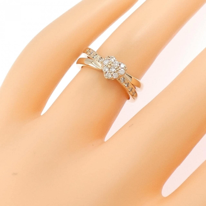 Nhẫn kim cương hình trái tim K18PG 0.18CT - Hàng hiệu Chính hãng 853046