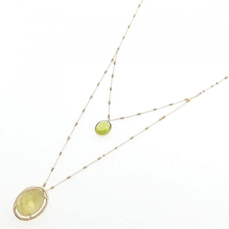 K18YG Mặt dây chuyền đá màu - Hàng hiệu Chính hãng 847889