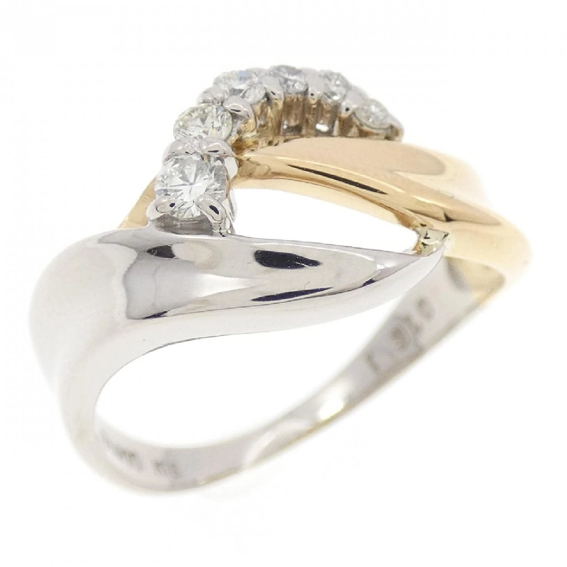 Nhẫn kim cương PT900/K18YG 0.16CT 668773