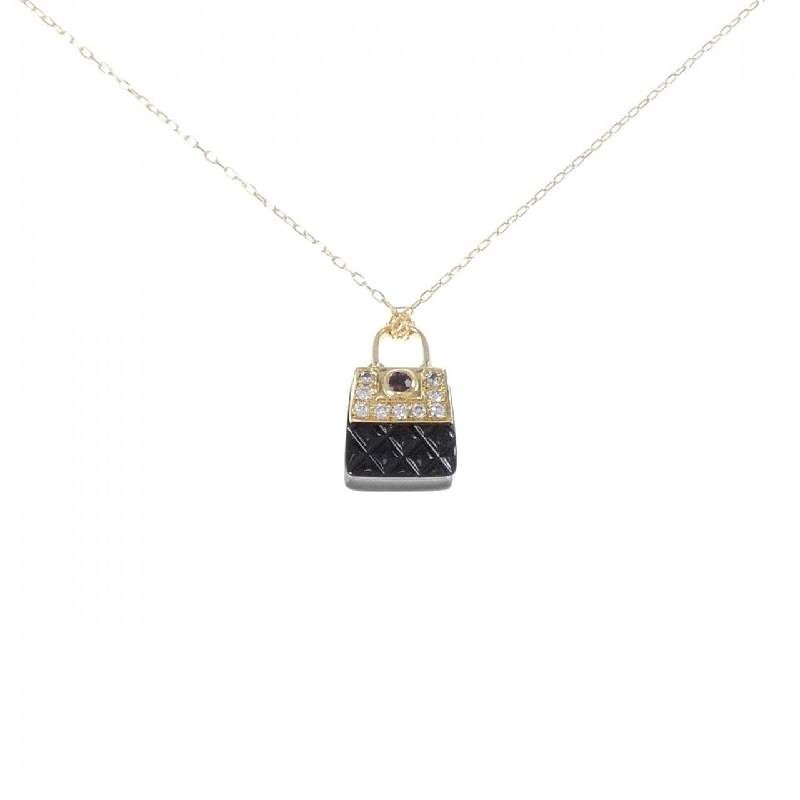 K18YG Đá màu Dây chuyền - Hàng hiệu Chính hãng 865477