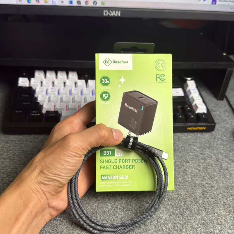 Bộ Cáp Sạc Basefast Unbox Type C 30w Dây cáp 60w 740390
