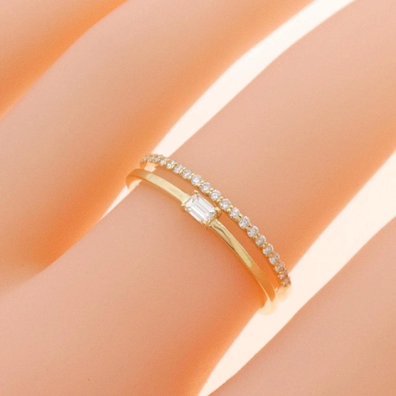 【Sản phẩm mới】Nhẫn kim cương K18YG 0.17CT 669487
