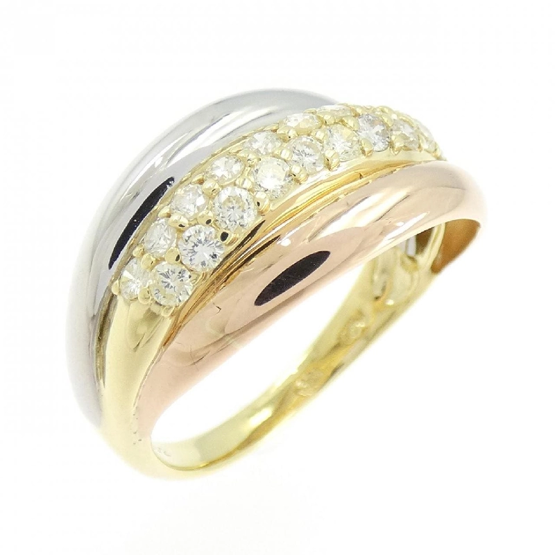 Nhẫn kim cương K18YG/PT900/K18PG 0.52CT - Hàng hiệu Authentic 854233