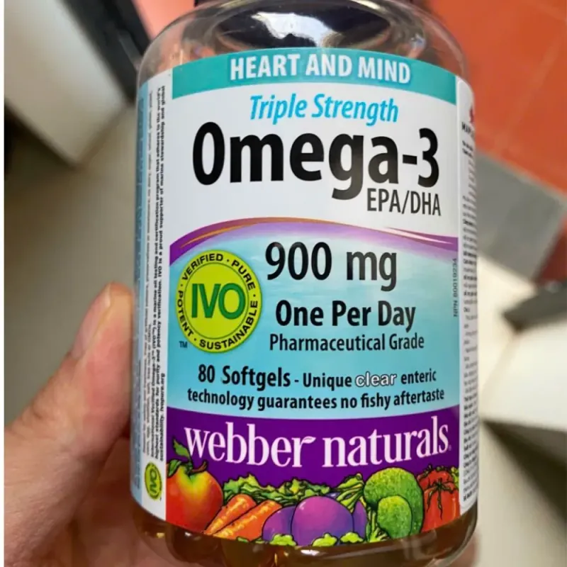 (Hàng CTY MỚI) Dầu cá Omega Webber Naturals nhập khẩu Canada hộp 80 viên 735854