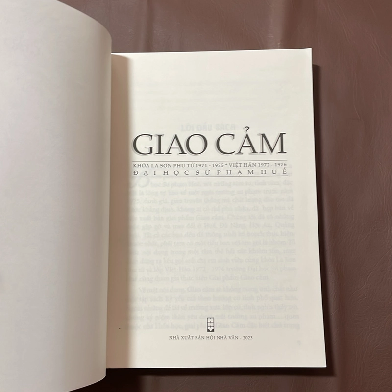 II Tựa sách: Giao Cảm - Nhiều Tác Giả (Đại Học Sư Phạm Huế) - 2023 523145