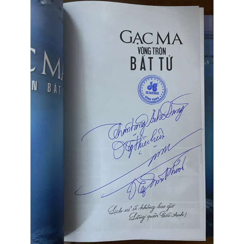 Gạc ma- vòng tròn bất tử- có chữ ký  1023832