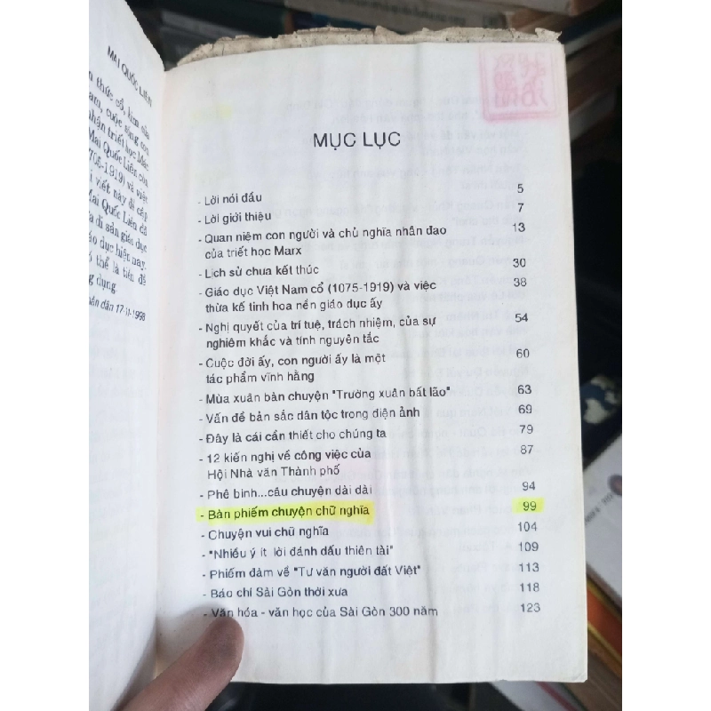 Tạp luận 1999 Sách văn học KSX1004 1007983