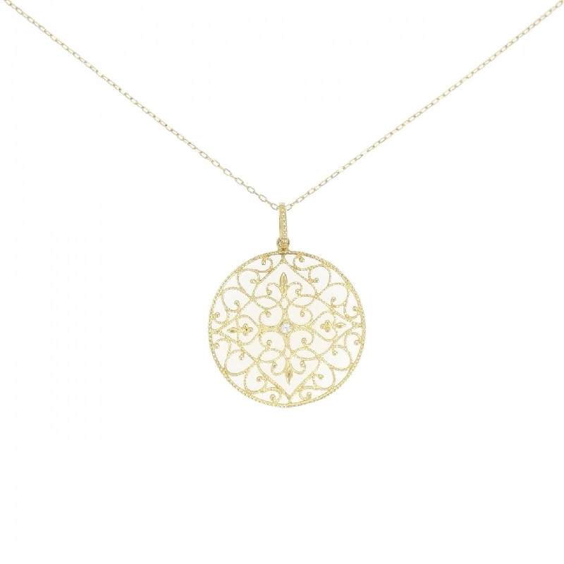 Dây chuyền kim cương K18YG 0.013CT - Hàng hiệu chính hãng 861086