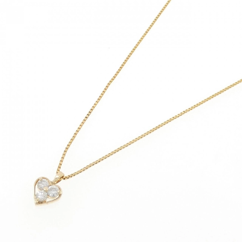 K18YG Dây chuyền kim cương hình trái tim 0.20CT - Hàng hiệu Chính hãng 862593