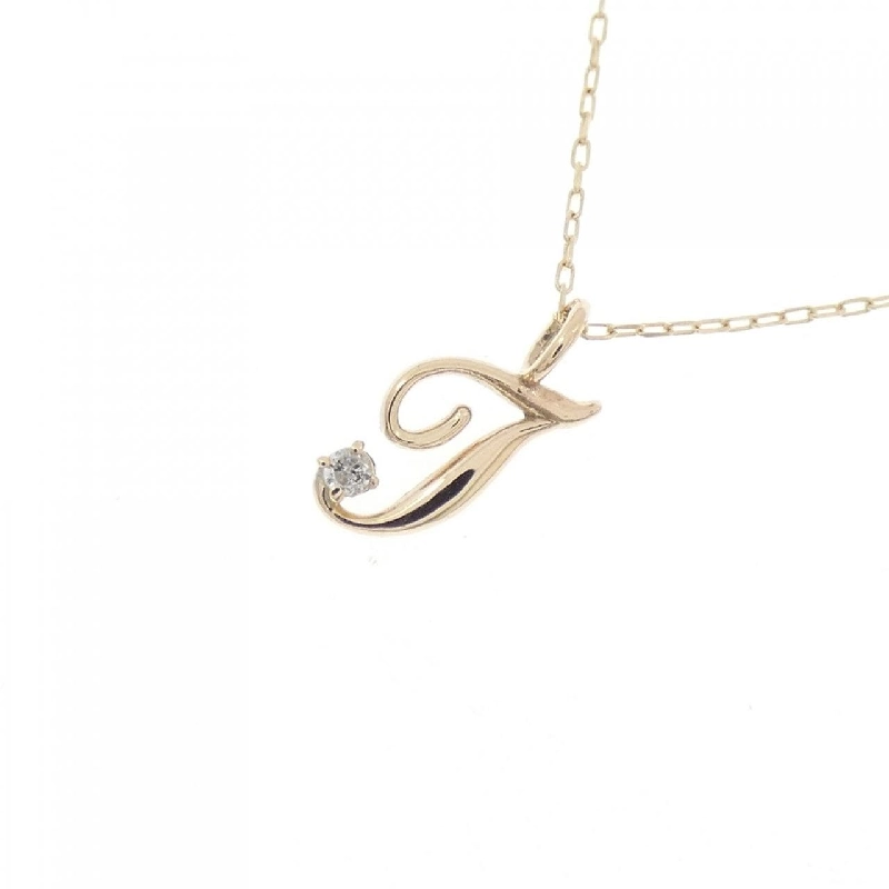 K10YG Chữ cái T Dây chuyền Kim cương - Hàng hiệu Chính hãng 857928