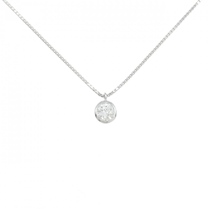 K18WG Solitaire Dây chuyền kim cương 0.20CT - Hàng hiệu Chính hãng 865555