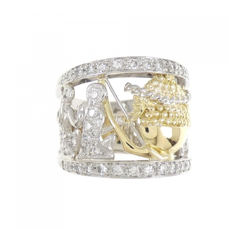 Nhẫn kim cương PT900/K18YG 0.51CT 670306