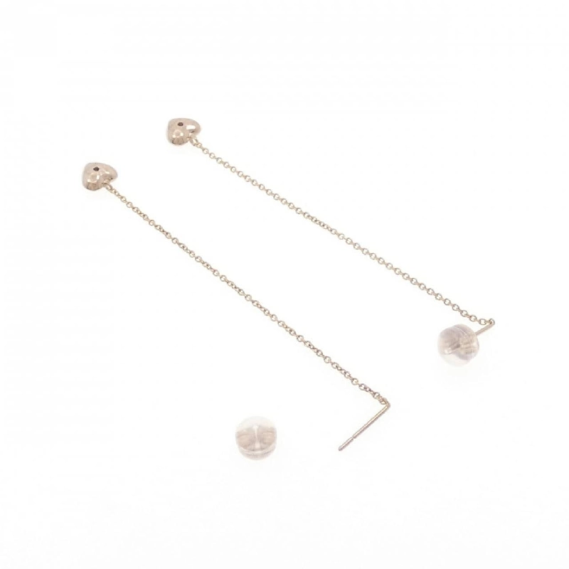 K18PG Bông tai hình trái tim kim cương - Hàng hiệu Chính hãng 874907