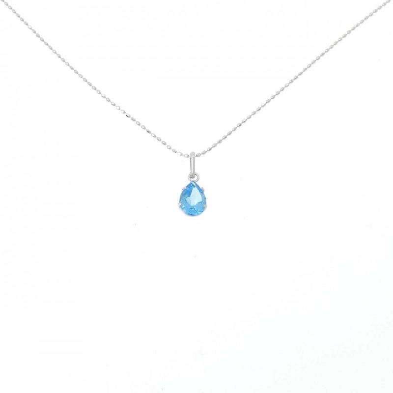 K14WG Blue Topaz Necklace - Hàng hiệu Authentic 862788