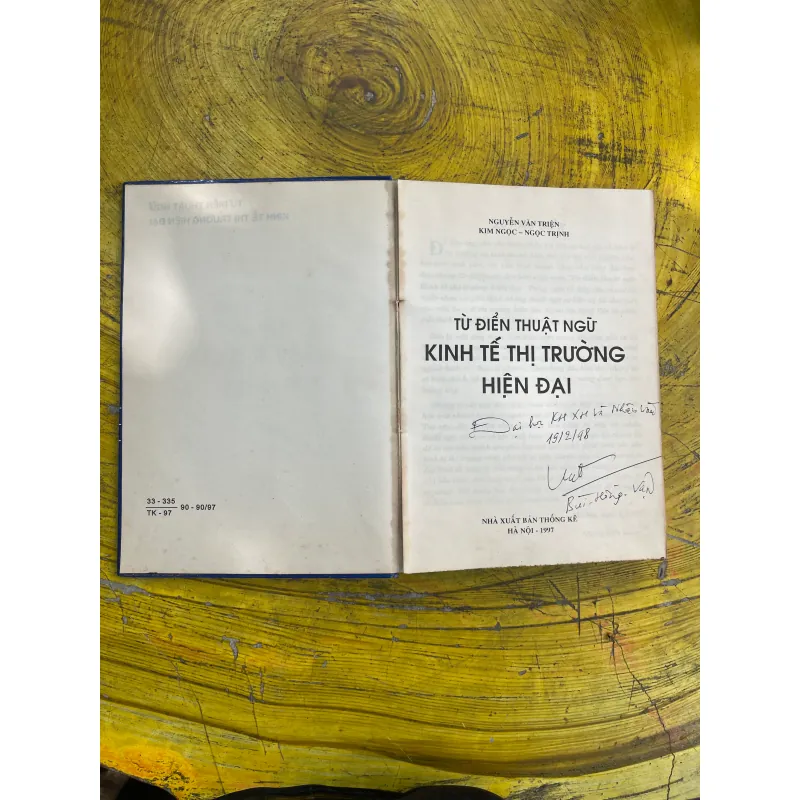 TỪ ĐIỂN THUẬT NGỮ KINH TẾ THỊ TRƯỜNG HIỆN ĐẠI- NGUYỄN VĂN TRIỆN- KIM NGỌC- NGỌC TRỊNH 731542