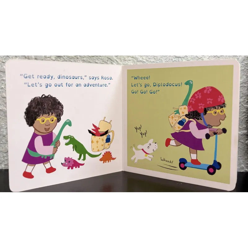 Board book Rosa Loves Dinosaurs (Bé Rosa mê khủng long)  797172