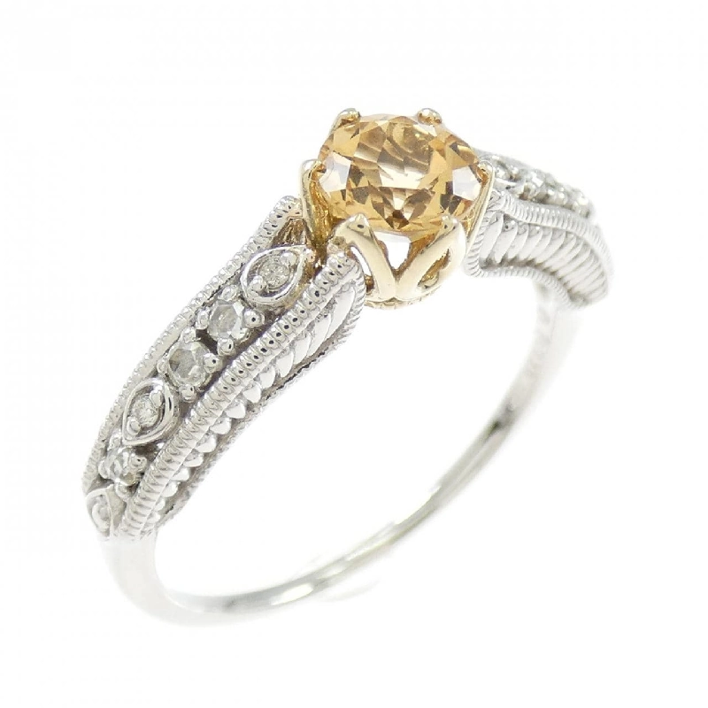 Nhẫn Topaz Hoàng Đế PT900/K18YG - Hàng hiệu Authentic 853257