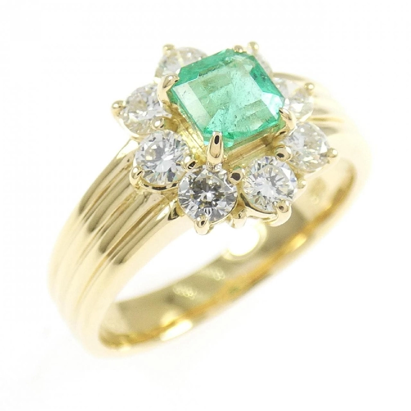 Nhẫn Emerald K18YG 0.38CT - Hàng hiệu Chính hãng 854222