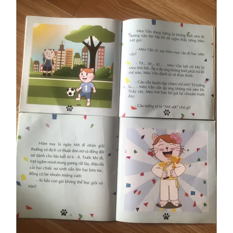 Học Cùng Mèo Mít - combo 2c Mèo Mít Học Võ và Mèo Mít Thích Đá Bóng 1004060