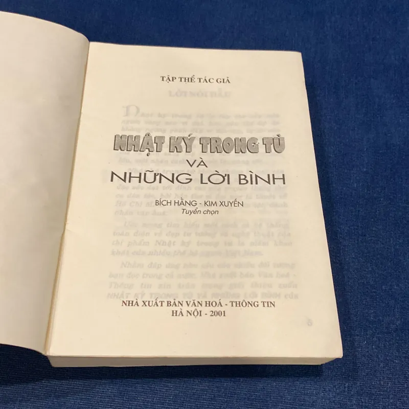 NHẬT KÝ TRONG TÙ VÀ NHỮNG LỜI BÌNH (XB 2001) 593580